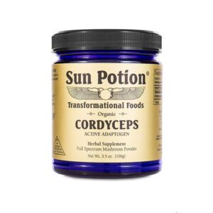 Cordyceps hongo en polvo orgánico